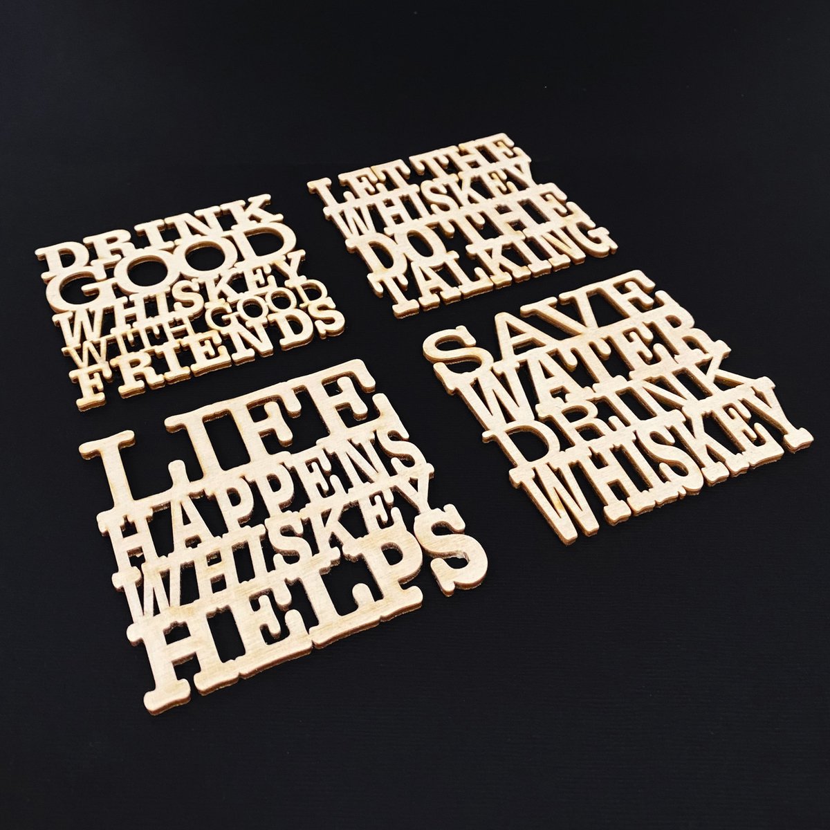 Onderzetters 'Whiskey wijsheden'