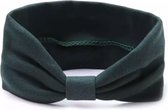 Haarband-Sport Haarband-Bandeau-Twist-Stretch Haarband-Katoenen Haarband-Dames Haarband-Kleur:Donker Groen