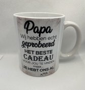 Mok papa/Mok vader/Mok met tekst/Cadeau voor vader/