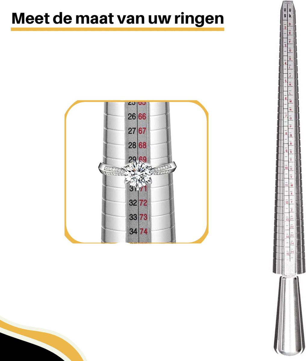 Ringmeter Ringmaat meter Ringmaat Ring meter Ring sizer