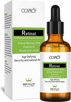 CosProf® Original Active Retinol Serum - Met Vitamine E & Hyaluronzuur - Gezichtsserum - Collageen - Anti Aging - Celvernieuwing - Anti-Acne -4789922