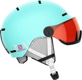 SALOMON Skihelm grom visor aruba glossy/univ. Meisjes/Jongens Skihelm - Aruba Glossy - Maat KL 5659