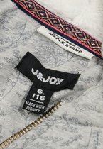 J&JOY - Sweater Vrouwen Nunavik Park Flowers Print Grey Melange