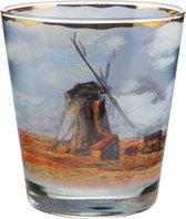 Goebel® - Claude Monet | Windlicht / Theelicht "Tulpenveld" | Glas, 10cm, waxinelicht houder