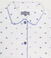 Cocodream Dames Flanel Pyjama Wit met Strikje - maat XXL