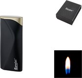 Eurojet Shanghai Matte Black / Gold Soft Flame aansteker met geschenkverpakking.