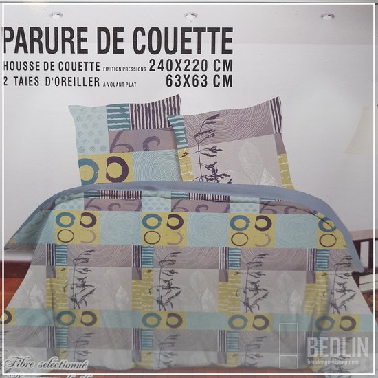 Luxe Katoen dekbedovertrek 240x220cm zen