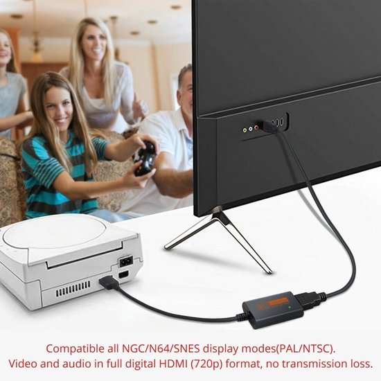 Cable Convertidor De N64 A Hdmi Compatible N64 Snes Ngc Sfc | Cuotas