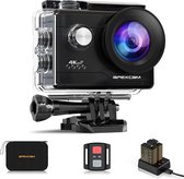 4K Action Cam 20MP WiFi Sports Camera Ultra HD onderwatercamera 40m 170° groothoek 2.4G afstandsbediening timelapse 2x1050mAh batterijen 2,0-inch LCD-scherm - Best4uNL™