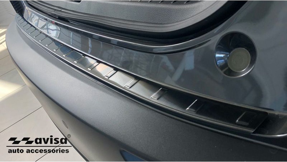 Zwart RVS Achterbumperprotector Mazda CX-30 2019- 'Ribs'