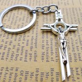 Akyol - Sleutelhanger Jezus - Jezus sleutelhanger - Jezus aan de kruis - Bijbel sleutelhanger - Kruis sleutelhanger - Jezus beeld - Jezus kruis - Christendom sleutelhanger
