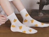 Fluffy sokken dames - zwart - wit - leuke print panda - ogen - oren - 35 - 40 - cadeau voor haar - geschenk vrouwen - Kerst cadeau - zacht