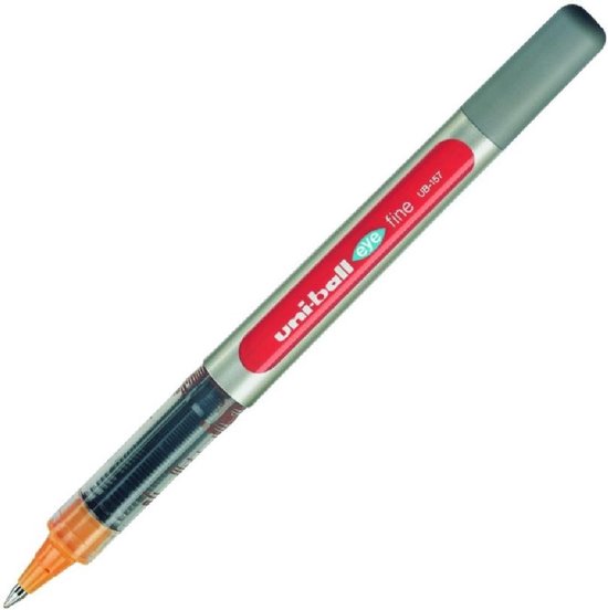 Uni-ball roller Eye Fine en Micro Fine schrijfbreedte 05 mm punt 07 mm oranje