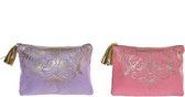 Toilettas DKD Home Decor Roze Lila (2 pcs) (22 x 1.5 x 16 cm)