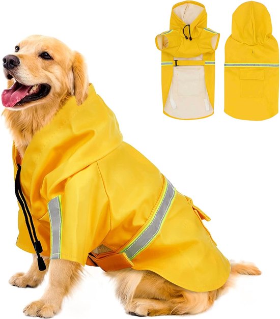 Regenjas hond geel Dutchwide