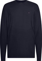 Tommy Hilfiger - Plus Pullover Donkerblauw - 4XL - Regular-fit