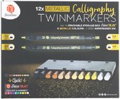 Deco time - kalligrafie twinmarkers - Metallic
