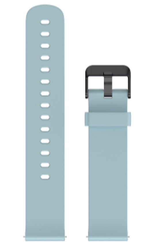 Bracelet de montre 20 mm/bracelet de remplacement Mobvoi Ticwatch E3/GTH/C2+ Bleu cendré. bleu