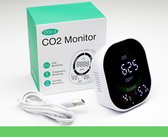 CO2 Meter Professioneel - Soultex PRO® - CO2 Meter Binnen - Draagbaar - Luchtkwaliteitsmeters - CO2 melder & Monitor - Wit