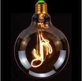 Retro LED Gloeilamp – Warm Wit Licht – Fitting E27 – Muzieknoot
