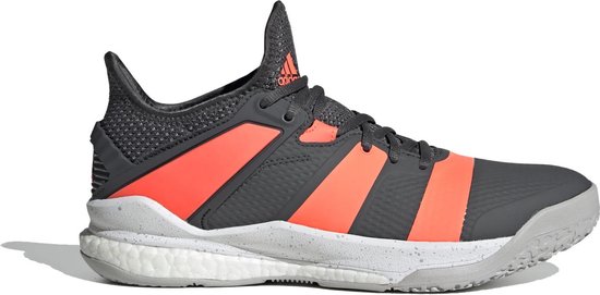 adidas Stabil X - Grijs / Oranje - maat 38 2/3 | bol.com