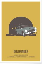 JUNIQE - Poster Goldfinger -30x45 /Geel & Grijs