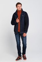 J&JOY - Jas Mannen Ontario Forest Navy Padded Jacket