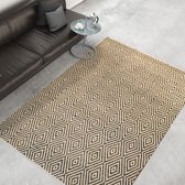 Modern vloerkleed - Abstruse Diamond Beige/Bruin 120x170cm