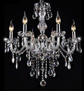 Dakta® Kroonluchter | Met kristallen | 6 lampen | Hanglamp | Lamp  | Lampen | Kroonluchters | Lampenkap | Klassiek