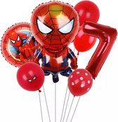 Spiderman Marvel Hero Party Ballon 7 stuks Folie Ballon Verjaardag - Kinderfeestje - Versiering - Decoratie