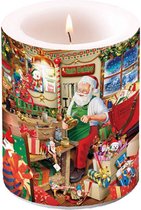 Ambiente - Kaars - Candle - Small - Santa's Workshop - 35 branduren