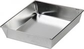 Blacha rechthoekige cake bakvorm 30 x 25 x 6 cm zilver