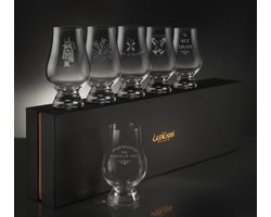 Whiskyglazen gegraveerd SCOTLAND 6 stuks - Glencairn Crystal Scotland