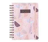 Jaaragenda 2022 | A5 formaat | uitneembare tabbladen | Abstract design | Weekindeling | Harde kaft | Inclusief liniaal | Gelinieerd | Planner | Werkagenda