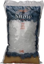 Decoratiesneeuw - witte kunst sneeuwvlokken / nepsneeuw - 4 liter