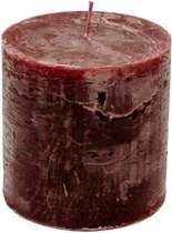 Branded By - Stompkaars - Bordeauxrood - Rode kaars - 10x10cm