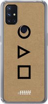 OnePlus Nord N10 5G Hoesje Transparant TPU Case - Octopus Spel Symbols #ffffff