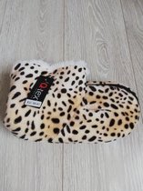 Q-TEX  - pantoffel -  dieren panterprint  - Maat 39/41 - Sint /Kerst cadeau