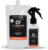 Buttler O! de Toilette Noordse Nevel - Roomspray met navulzak - Luchtverfrisser - Natuurlijke grondstoffen - Vegan - Duurzaam - 400ml