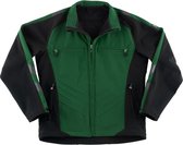 Softshell Stretchjack Dresden Groen/zwart L