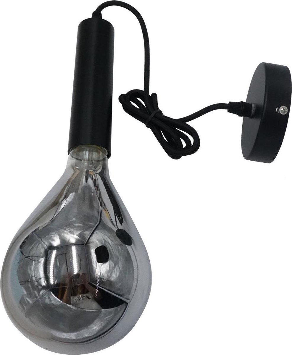 Dimehouse Industriële Hanglamp Miles - Smokey Glass - 170x15x15 cm