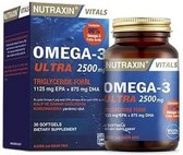 Nutraxin Omega-3 Ultra 2500 mg 30 softgels(Hoge dosering visolie. Omega-3-vetzuren DHA en EPA)