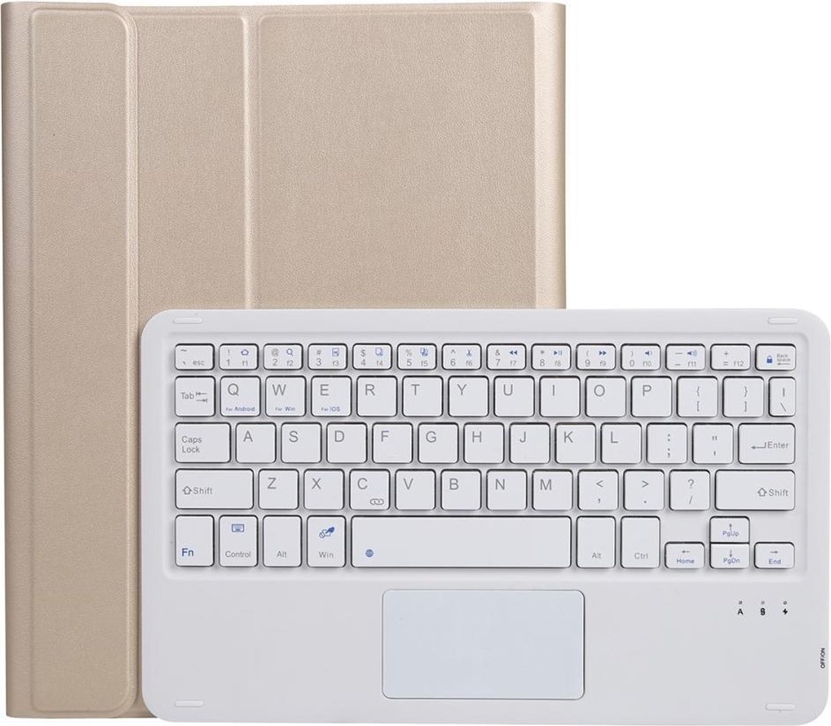 Lunso - Afneembare Keyboard Hoes - Geschikt voor iPad Pro 11 Inch (2018/2020/2021) - Goud