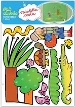 muursticker Jungle junior 50 x 70 cm vinyl groen