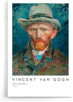 Walljar - Vincent van Gogh - Zelf Portret - Muurdecoratie - Poster