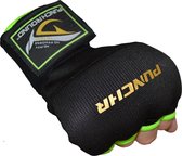 PunchR™ Gel Boxing Binnenhandschoenen Hand Wraps Zwart Groen maat: L