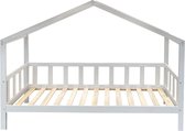 Belfurn - Huisbed FINN 3 met hek -90x200cm wit