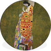 WallCircle - Wandcirkel - Muurcirkel - Hope II - Gustav Klimt - Aluminium - Dibond - ⌀ 30 cm - Binnen en Buiten