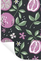 Stickers Stickers muraux - Été - Fruits - Fleurs - 40x60 cm - Feuille adhésive