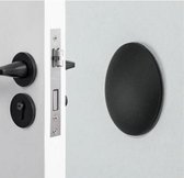 FSW-Products - Zelfklevende deurbeschermers - 2 Stuks - Zwart - 4cm dia - Deurbescherming - Deurstoppers - Muurbeschermer - Muurbescherming - Deurstoppers - Siliconen deurstoppers - Deurklink buffers - Deurklink - Flexibel - Stootrubber deur